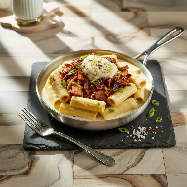 Rigatoni sauce alfredo, bacon et jambon 400 g