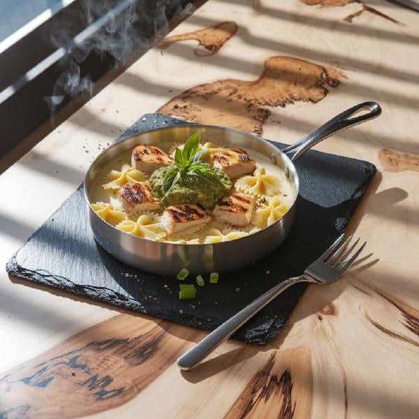 Farfalles au poulet, sauce crème de pesto 400 g