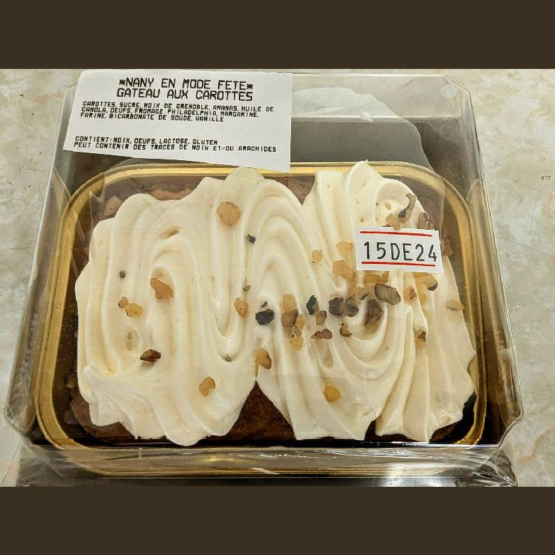 Nany en Mode Fête - 2 Parts de gâteau aux carottes 270 g