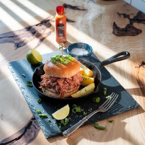 2 PLATS Burger de porc effiloché BBQ PROMO 800 g