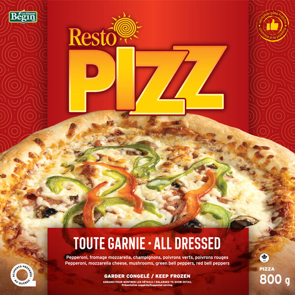 Pizza 12" - Garnie Resto Pizz 800 g