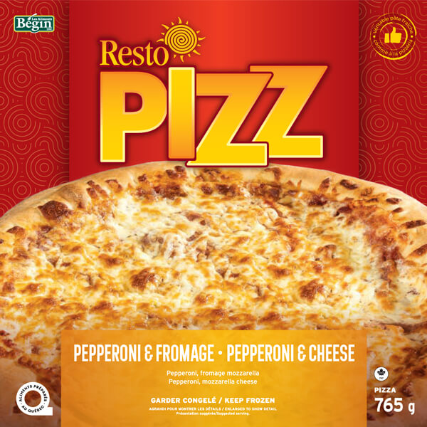 Pizza 12" - Pepperoni et fromag Resto Pizz 765 g