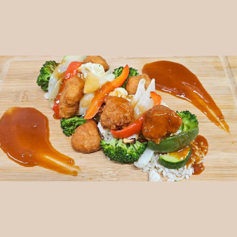 2 PLATS Poulet Général Tao & tournedos poulet marinés 1 kg