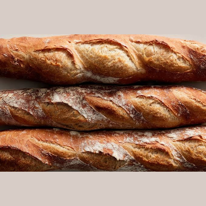 Pains baguettes Ciabattas cuits (4) 500 g