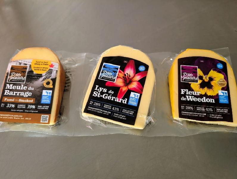 Trio de fromages sans lactose (fumé, gouda, suisse) 450 g