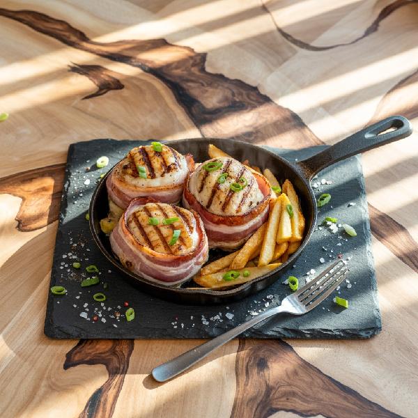 Tournedos de volaille BBQ et frites 400 g
