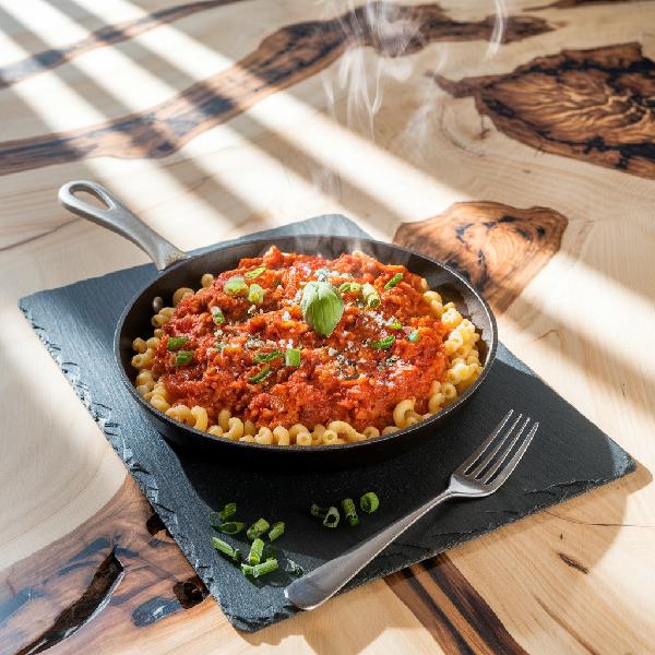 Macaroni à la viande - 1 pers 400 g