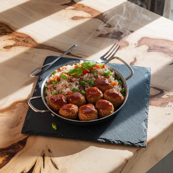 Boulettes de porc aux pêches & carottes 400 g