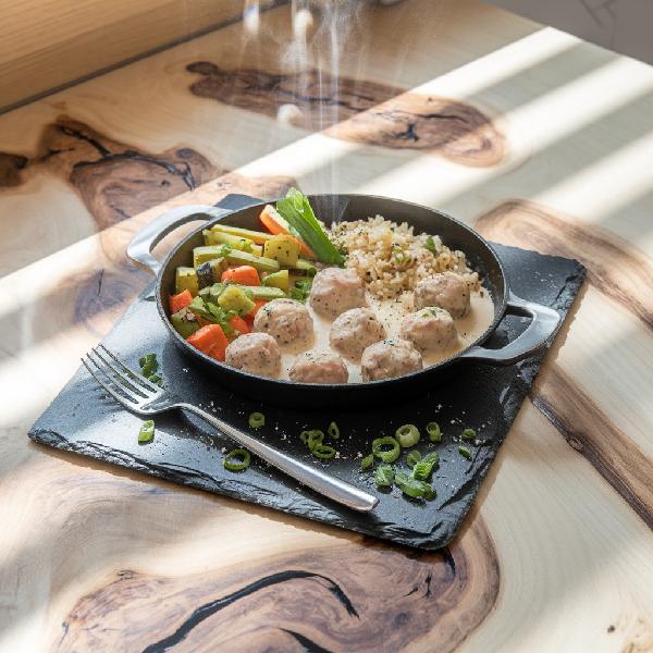Boules de poulet pannées sauce ranch et frites 400 g