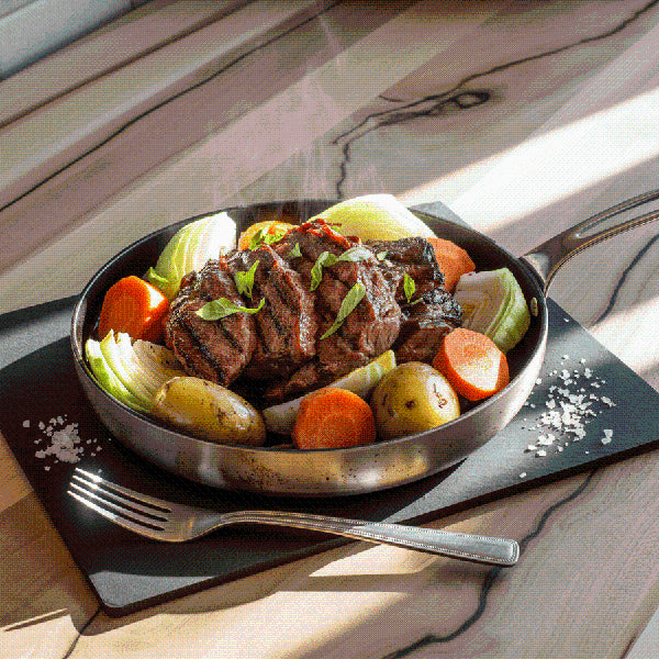 1D2 SIGNATURE - Effiloché de boeuf aux légumes 600 g