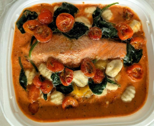Saumon toscane, courge, épinards, et gnocchis 400 g