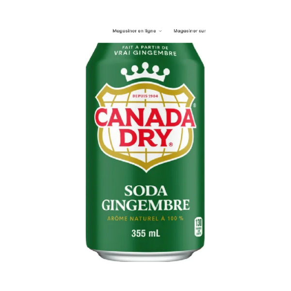 2 Canettes Canada dry 355 ml 710 g