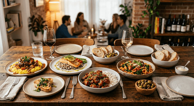 Ensemble de plats congelés (5) 
