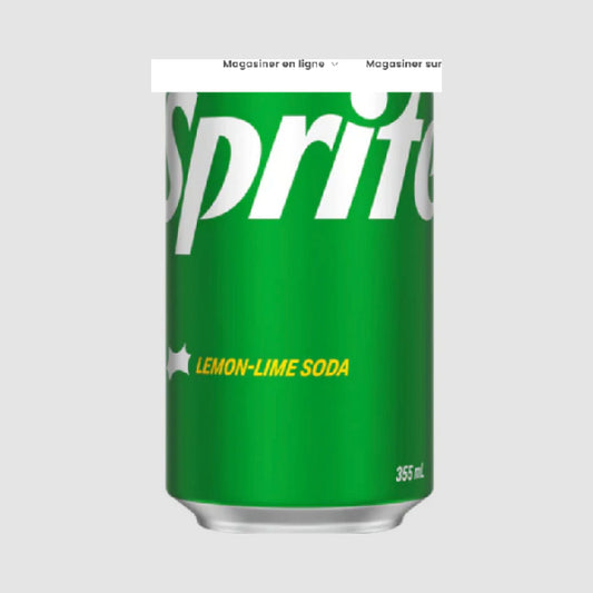 2 Canettes sprite 355 ml 710 g