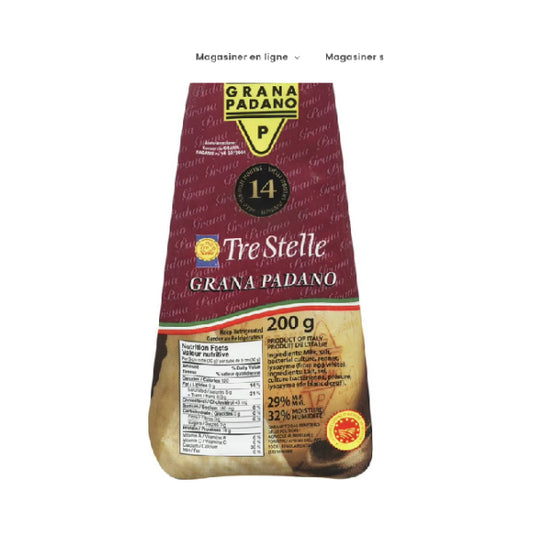 Fromage a râper Grana Padano Trestelle 200 g