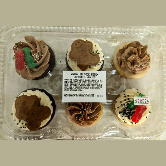 Nany en Mode Fête - Ensemble de 6 cupcakes 440 g
