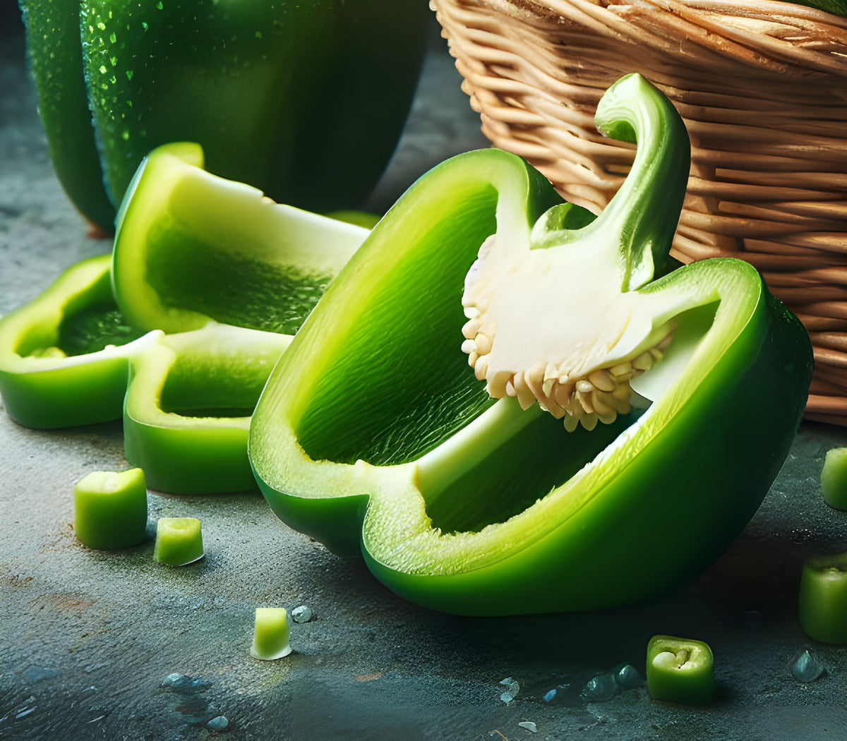 EXTRA PIZZA : Poivrons verts